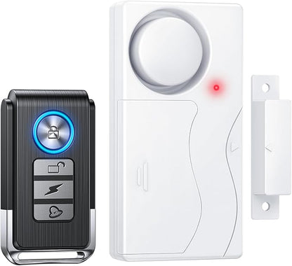 Door Chimes When Door Opens, 110dB Door Security Devices with Remote, Door Sensor, Door Alarms for Kids Safety, House Garage, Apartment, Store