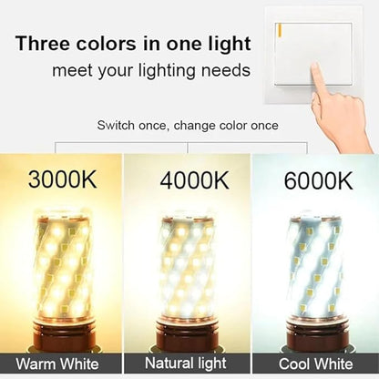 Corn Bulb E27 LED 10Pcs 16W Replacement for Lamps Small -in Smart Three-Color Light