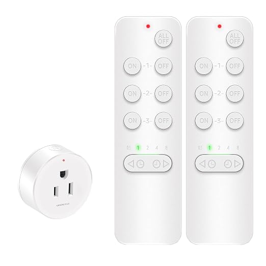 Greencycle Remote Control Outlet Plug with Timer Switch 2 Packs,No Wiring