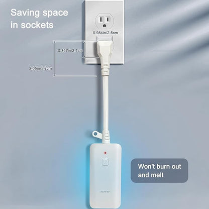 DIGITEN Wireless Thermostat Outlet Temperature Controlled Outlet with Power Cord for Heating and Cooling, Remote Control Plug in Thermostat 1800w for Space Heater, Fan, AC