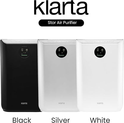 Air Purifier for Large Room - Up to 2775 ft² - Smart WiFi App - Ultra Quiet 24 dB - Air Purifiers for Home Pets - Removes Allergens, Smoke & Pet Odors - 99.97% Particle Filtration - Klarta Stor White