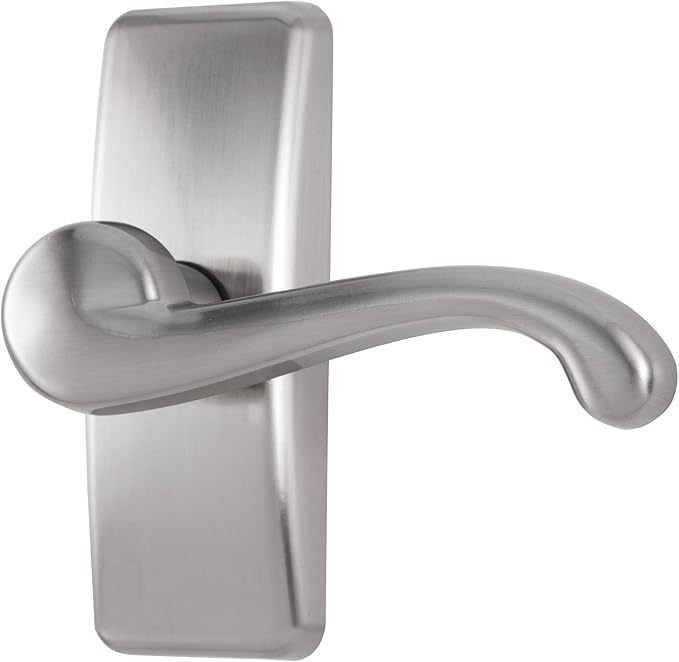 Ideal Security GL Lever Handle Set for Storm Doors and Screen Doors, Storm Door Handle Replacement, Screen Door Handle, Satin Nickel