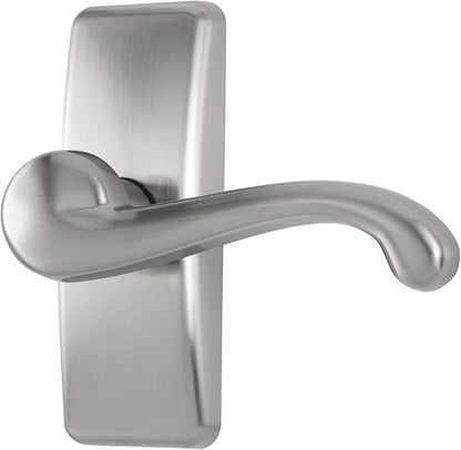 Ideal Security GL Lever Handle Set for Storm Doors and Screen Doors, Storm Door Handle Replacement, Screen Door Handle, Satin Nickel