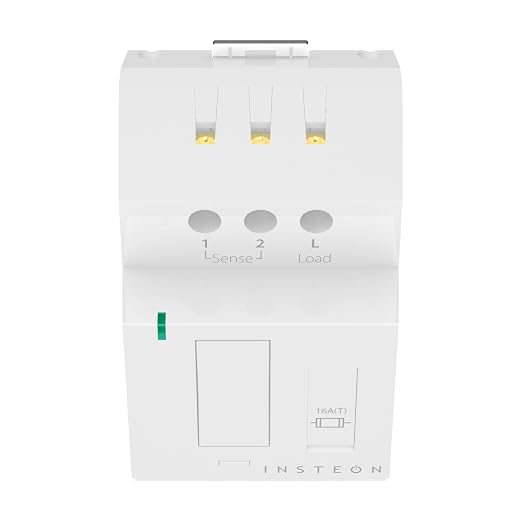 Insteon DIN Rail Smart Dimmer Relay, Home Automation Controller - 2452-222 | Dual-Band Smart Dimmer Relay Switch for Home Automation Systems, Works with Alexa & Google Home Voice Assistant, Hub Required