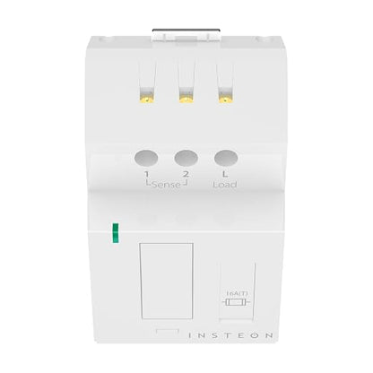 Insteon DIN Rail Smart On/Off Relay, Home Automation Controller - 2453-222 | Dual-Band Smart On/Off Relay Switch for Home Automation Systems, Works with Alexa & Google Home Assistant Voice, Hub Required