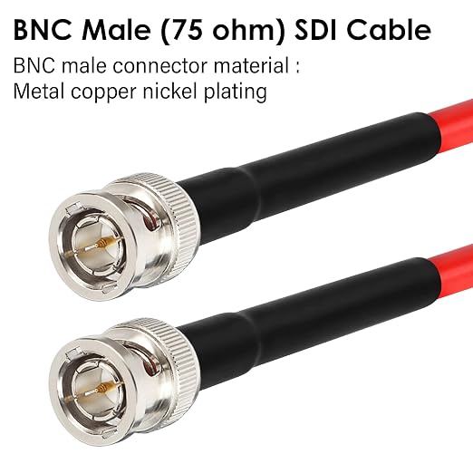 XRDS -RF SDI Cable 150FT, BNC Digital Video Cable 75 Ohm RG59 BNC Male Cables for 4K 1080P 3G/6G HD SDI Camera Monitor Recorder