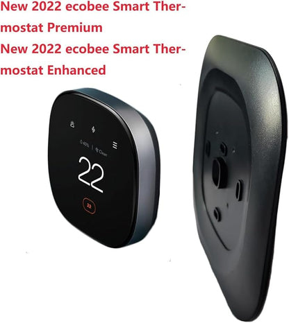 Black Thermostat Decorative Wall Plate Bracket Compatible with New 2022 Ecobee Smart Thermostat Premium & 2022 Ecobee Smart Thermostat Enhanced (2 Pack)