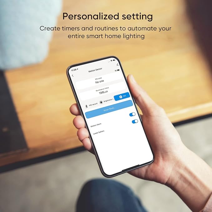 TREATLIFE Zigbee Motion Sensor, Smart Motion Sensor Detector for Alarm System, Smart Home Automation, Triggering Lights and Scenes, Compatible with Alexa Google Home (Hub Required and Sold Separately)