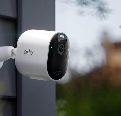 Arlo Pro 5S 2K Wireless Camera with Spotlight, Color Night Vision, Motion Detection, Dual-Band Wi-Fi, 2-Way Audio, Integrated Siren, White, 4 Pack, VMC4460P (Renewed)