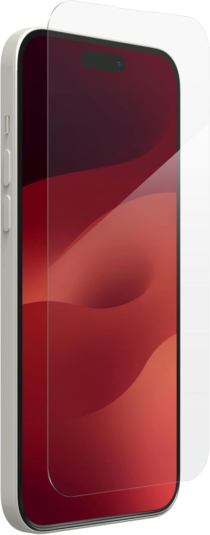ZAGG Glass Elite iPhone 15 Plus Screen Protector - 5X Stronger with Reinforced Edges, Scratch & Smudge-Resistant Surface, InvisibleShield, Easy to Install