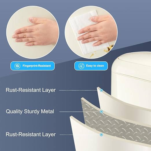 Garvee 13 Gal Sensor Trash Can - Touchless Automatic Kitchen Garbage Bin
