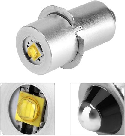 Led Flashlight Bulb High Power LED Upgrade Bulb Replacement Part LED Conversion Kit Bulbs High Bright LED Emergency Work Light Lamp Flashlight Replacement Bulb Torches(4~12V Warm