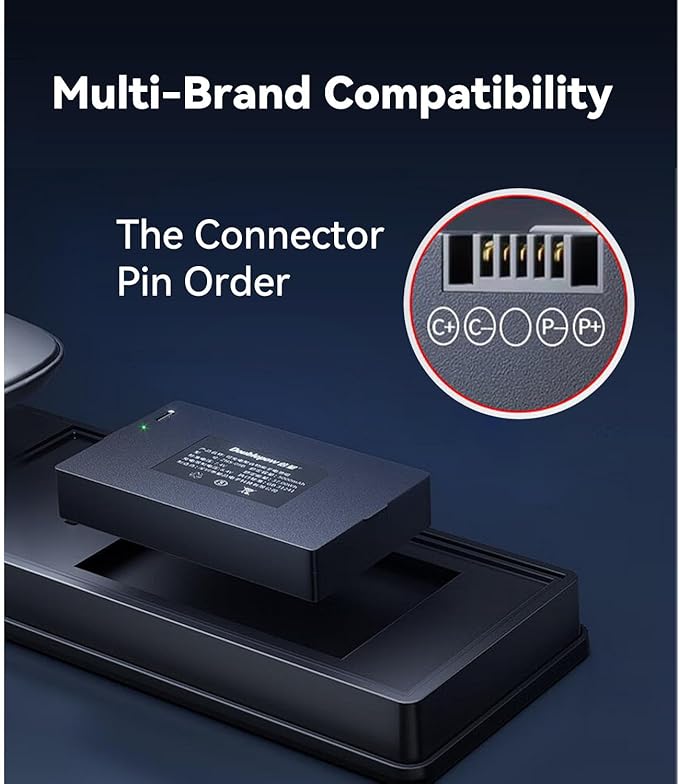 Security Rechargeable Battery Pack 5000mAh,Compatible with Face Recognition Video Smart Door Lock,Lithium Polymer Backup Battery,USB-C Charging Port