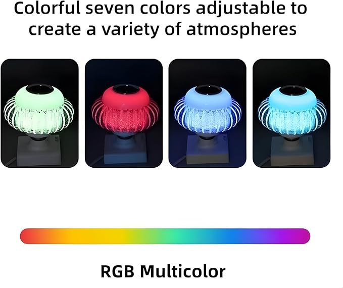 Bluetooth RGB Music Light Bulb, with Built-in Bluetooth Speaker, E27 Base Wireless Single Smart Light Bulb, Remote Control White+RGB Colors Speaker Bulb for Party, Home, Christma Decorations (3 Pcs)