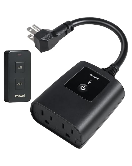 Outdoor Remote Control Outlet with Portable Magnetic Switch