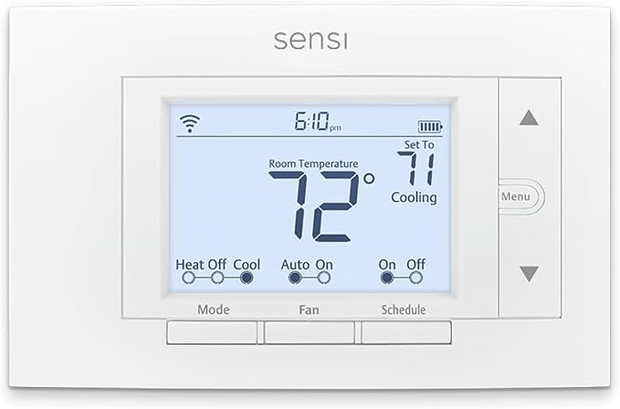 Sensi Smart Thermostat, Wi-Fi, DIY, Alexa, Energy Star Certified, ST55