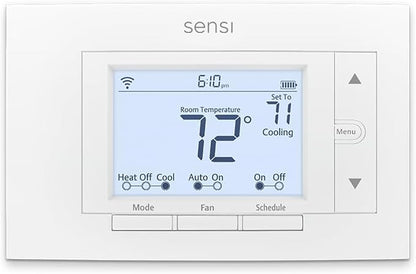 Sensi Smart Thermostat, Wi-Fi, DIY, Alexa, Energy Star Certified, ST55