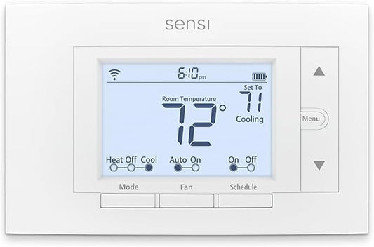 Sensi Smart Thermostat, Wi-Fi, DIY, Alexa, Energy Star Certified, ST55