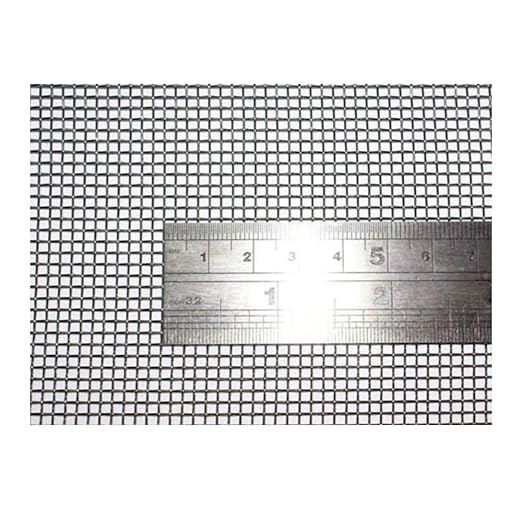 TIMESETL 304 Stainless Steel Woven Wire 10 Mesh - 12" X 24" (30cmX60cm) - Garden Fence Mesh, Window Screens Net, BBQ Wire Mesh, Cabinets Mesh Replacement