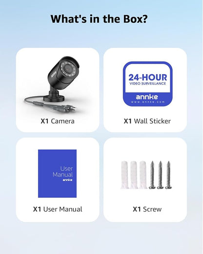 ANNKE 1080p Security Camera 4-in-1 CCTV Bullet Wired Cam, AHD/TVI/CVI/CVBS