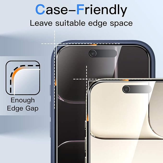 JETech Privacy Screen Protector for iPhone Air, Anti-Spy Tempered Glass Film with Easy Installation Tool, 6.5-Inch Display, 2-Pack