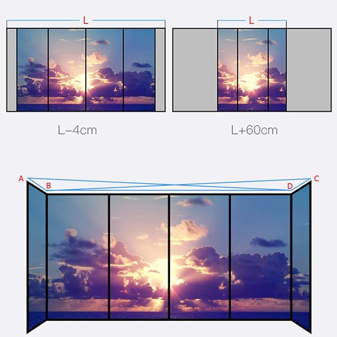 Smart Curtains System Electric Curtain Track with Automated Rail Electric Remote Controlled Drapery System Smart Home Curtain Rod Remote Control Curtain(19.6FT)