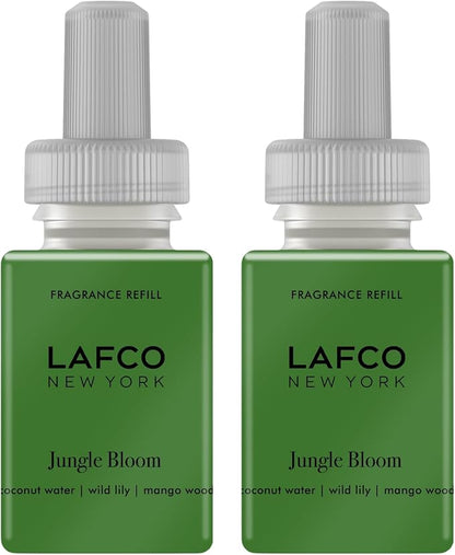 LAFCO New York Pura Smart Device Refill, Jungle Bloom - Pack of 2 - Each Vial Delivers Up to 2 Weeks of Fragrance Life - Made in the USA