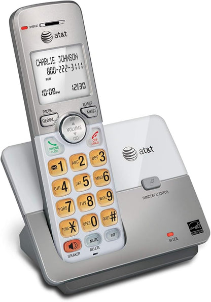 AT&T EL51103 DECT 6.0 Cordless Phone, Full-Duplex Speakerphone, Extra-Large Backlit Display & Lighted Keypad, Caller ID/Call Waiting, Eco Mode