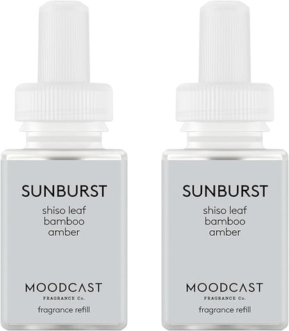 Pura & Moodcast Home Scent Refill - Smart Home Air Diffuser - Long-Lasting Premium Fragrance per Refill - Household Essential - Clean & Safe Diffuser Fragrance - 2 Pack, Sunburst