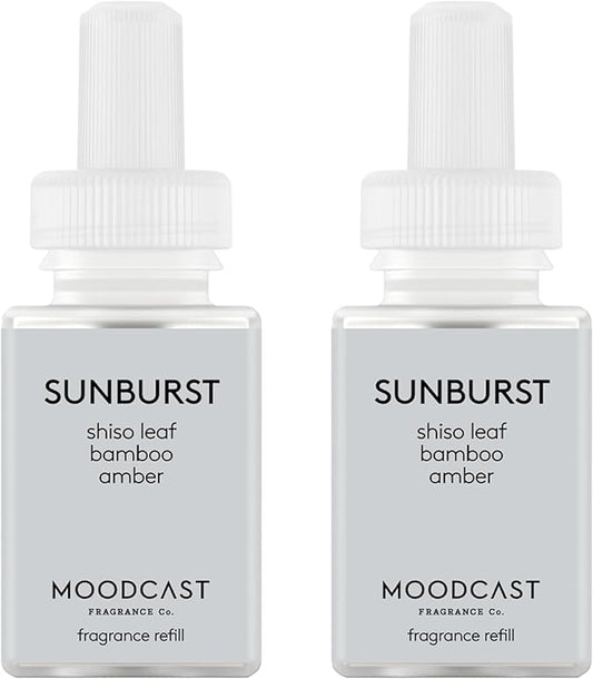 Pura & Moodcast Home Scent Refill - Smart Home Air Diffuser - Long-Lasting Premium Fragrance per Refill - Household Essential - Clean & Safe Diffuser Fragrance - 2 Pack, Sunburst