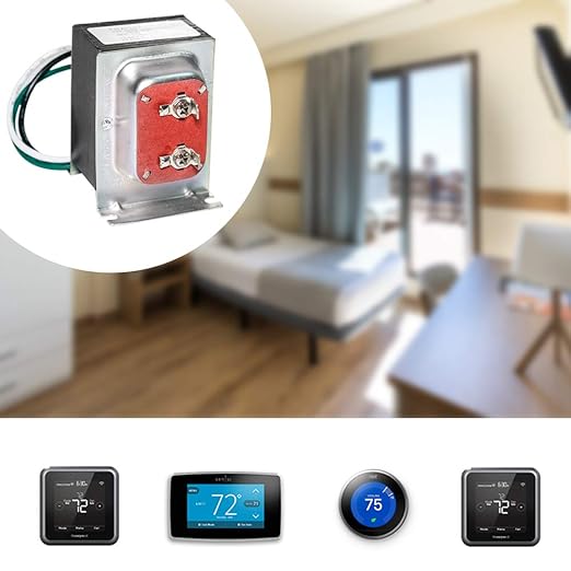 VIIVRIA 24V 40VA Doorbell Transformer - Heavy-Duty Copper Core for Ring Pro/2 & Nest Hello, Easy Install Hardwired Power Supply, Thermostat/Chime Compatible
