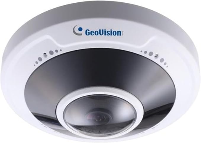 GeoVision GV-FER5702 5MP H.265 Low Lux WDR Pro IR Fisheye Rugged IP Camera