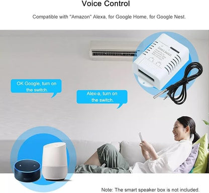 eWeLink Smart 16A Switch with Temperature and Humidity Monitoring, WiFi Thermostat Controller Compatible with Alexa Google Home (Temperature only)