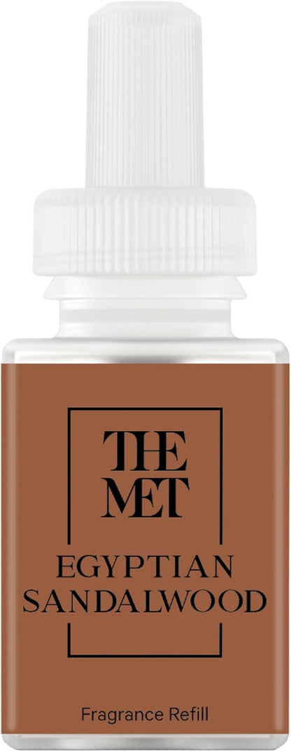 Pura & The Met Home Scent Refill - Smart Home Air Diffuser Fragrance - Up to 120-Hours of Luxury Fragrance - Household Essential - Clean & Safe Diffuser - Single Refill, Egyptian Sandalwood