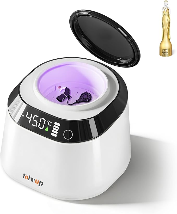 World's Fastest & Advanced Hearing Aid Dryer Dehumidifier, 15 Mins Home Vacuum Dry, Care and Maintenance of Cochlear Implant, Small Electronics, Jewelry, 100% Moisture Removal(Orange Brush)