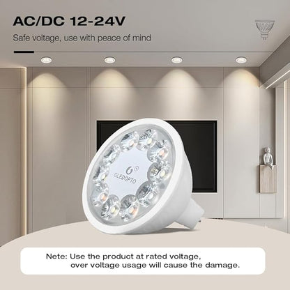 Pro Zigbee LED Bulb MR16 Bulbs GU5.3 Smart Bulb 12V 5W RGB CCT Dimmable Spotlight Support App Control (Bean Angle 30°)