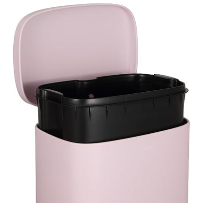 happimess Curtis 8 Gal Step Trash Can Soft Close 25", Blush Pink