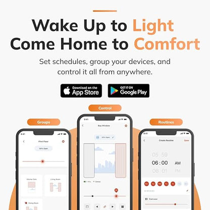 RYSE SmartBridge Hub for Smart Blinds & Curtains | for RYSE SmartShade & SmartCurtain | Compatible with Alexa, Google Home & Apple HomeKit | Remote Control, Groups, Routines | Up to 20 Devices