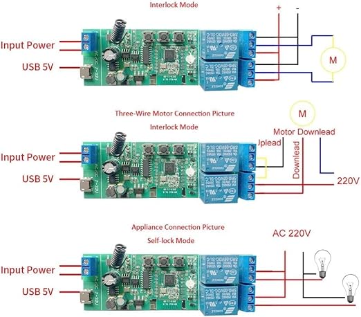 2 Channel 5V 85-250V ZigBee Smart Relay Switch,Adjustable Selflock and Momentary Working Mode,Works with SmartThings, Alexa, Google Home (ZigBee Hub Required)