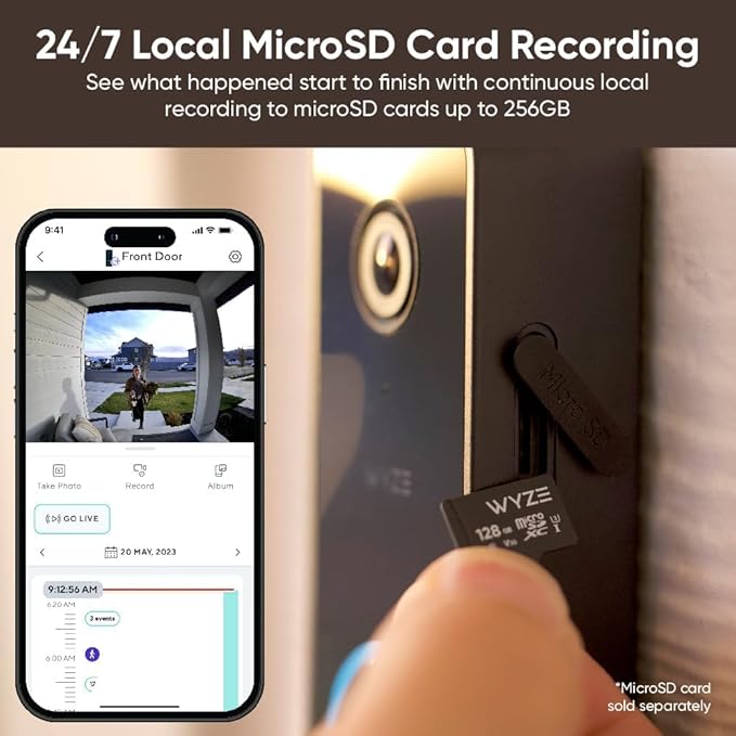 WYZE Video DOORBELL V2 Security Camera - Black