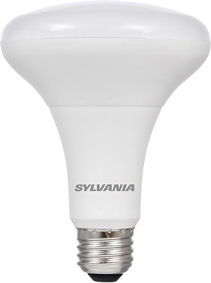 Sylvania ECO LED Light Bulb, BR30, 65W=10W, 7 Year, 650 Lumens, Frosted, Dimmable, Daylight - 4 Pack (40871)