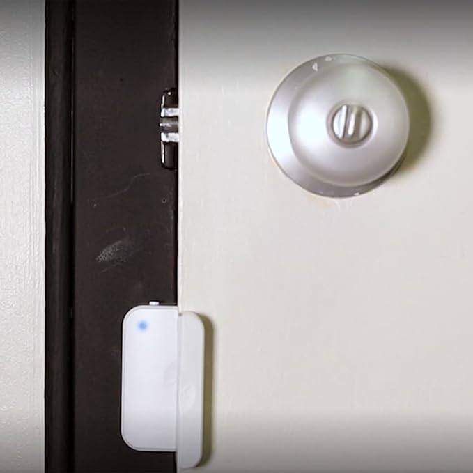 Feit Electric Smart WiFi Door and Window Sensor, Battery Powered, 2.4GHz No Hub Required, Remote Home Monitoring, Not Compatible with Other Security Systems, MOT/Door/WiFi/BAT (Pack of 4)