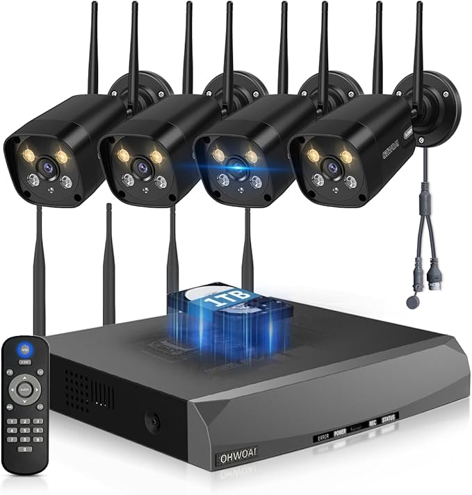 Wireless Security Camera System, Outdoor WiFi Surveillance Camera System