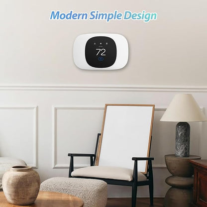1/2 Packs Trim Plate ONLY Compatible with ecobee Smart Thermostat Essential, Wall Plate Bracket Cover, Programmable Thermostat Accessory, Practical Kit, Bracket Mount Cover (1 Pack)