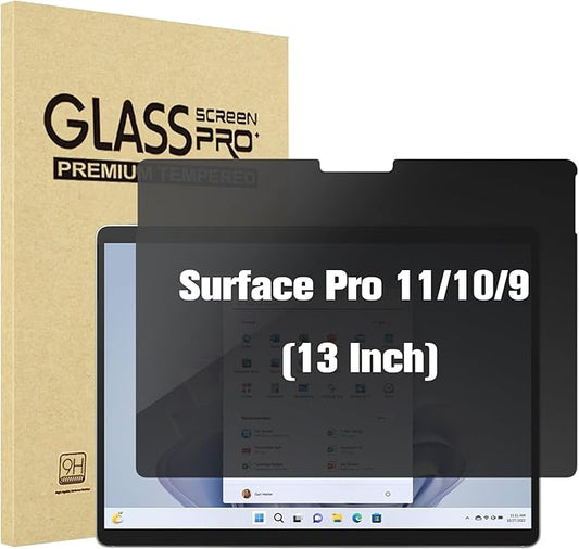 ProCase Microsoft Surface Pro 11/10/ 9 13 inch Privacy Screen Protector, Anti-Spy Tempered Glass Ultra Thin Tinted Screen Film Guard for 13.0 inch Surface Pro 11/10/ 9 2024 2022 Release