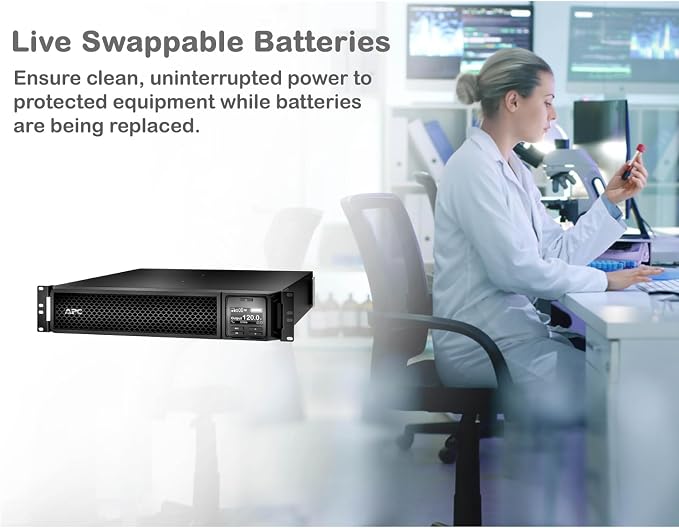 APC Smart-Ups SRT 3000Va Rm 120V, Black