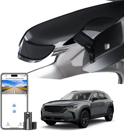Mangoal Front 4K & Rear 1080p Dash Cam Custom fit for Mazda CX-50 2023 2024(Model A), UHD 2160P Video, Free App & WiFi, 128GB Card