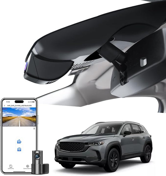Mangoal Front 4K & Rear 1080p Dash Cam Custom fit for Mazda CX-50 2023 2024(Model A), UHD 2160P Video, Free App & WiFi, 128GB Card