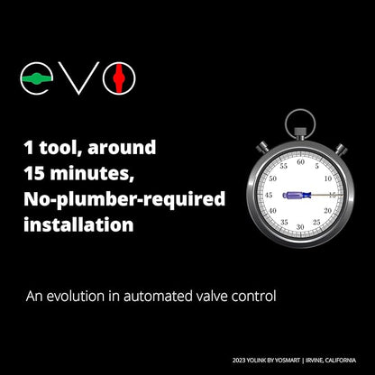 YoLink Smart Water Valve Controller, with Valve Operator, Easy No-Plumber DIY Installation, Remote Control, Compatible with Alexa/Google Assistant, IFTTT - YoLink Hub Required