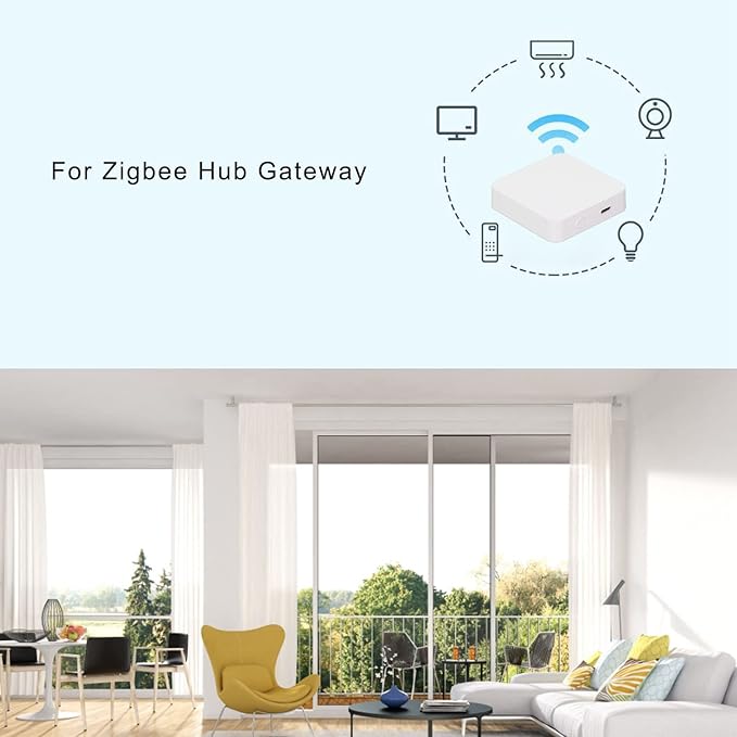 Smart Home Hub Gateway with 2.4GHz WiFi Connectivity and Type C Power Interface, Compatible with Zigbee and Bluetooth Devices - Supports Local Scene Linkage and Up to 100